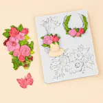 Flower Pot bouquet Garland shape flower vase flower theme silicone mould