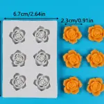3D Rose Flower silicone Mould Style 2