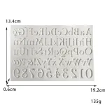 Creative Letter Lower and upper case Alphabet and Number Silicone mould