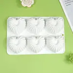 6 cavity Heart Shell Design Silicone Mould for mousse,baking,desserts entremet mould