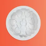 Intertwined Heart Round Silicone Chocolate Mould | Non-Stick Mould for Baking