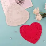 Large heart lace silicone mould