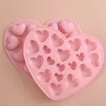 Multiple Heart Cavity Chocolate silicone Mould