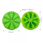 8 Triangle Cavity Silicone Round Baking Mould