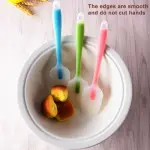 1 PCS Full Silicone Spatula Spoon 1 Piece (21.5 X 4.5 Cm,Random Colour)