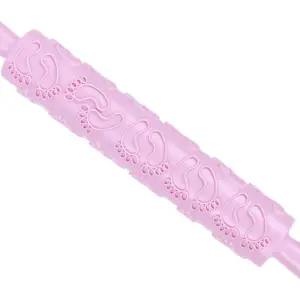 Baby feet Textured Rolling Pin Embossed Rolling Pin