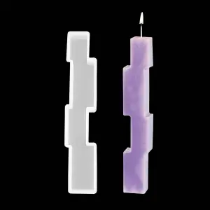 The Square Shape of a Long Strip silicone Candle Mould
