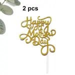 2 pcs Happy mothers day cake topper