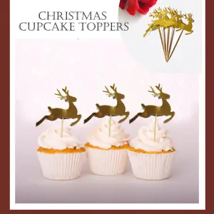 6 pcs Christmas reindeer topper