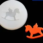 1Pcs Rocking Horse Shape Silicone Mould
