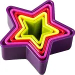 Star Biscuit/Cookie Cutters,Set of 5 Various Sizes