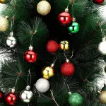 24pcs Golden Christmas Ball Decorations