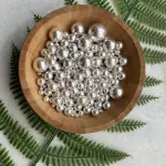 Silver pearl balls shape 3sizes mixed Sprinklers 100gm