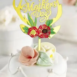 Happy mothers day printed acrylic cake topper