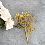 Calligraphy happy mothers day designer cake topper