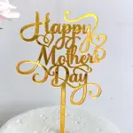 Calligraphy happy mothers day designer cake topper