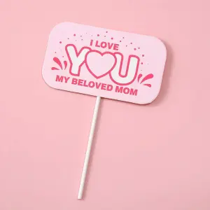 I love you my mom cake topper