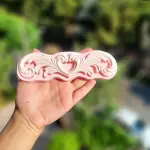 Tiara classic boarder silicone Mould