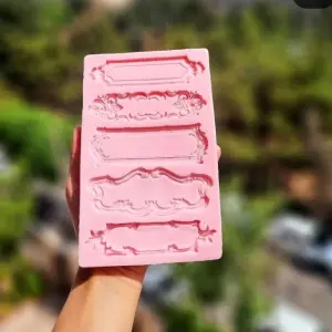 Silicone Name Frame vintage decorative silicone mould