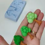 3 cavity tree silicone mould
