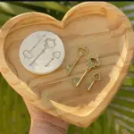 3 cavity key silicone mould