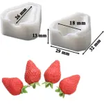 3D Strawberry fruit Silicone mould