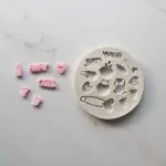 Baby Girl baby shower Silicone mould