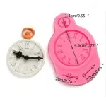 Vintage clock classic silicone mould