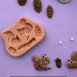 Squirrel Tree theme silicone Mould