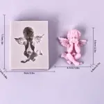 3D Cute Angel with wings silicone mould STYLE 4