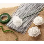20/22/24/26/28/30 gauge white floral wire 50 pcs