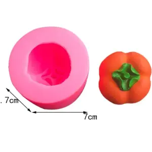 3D PERSIMMON FONDANT SILICONE MOuld (medium)