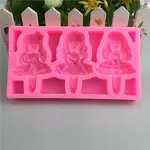 3D Cute Girl Princess Silicone Mould for Fondant
