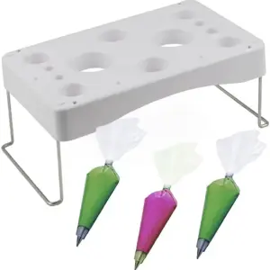 Piping Bag Holder and Cake Tip Organizer Stand
