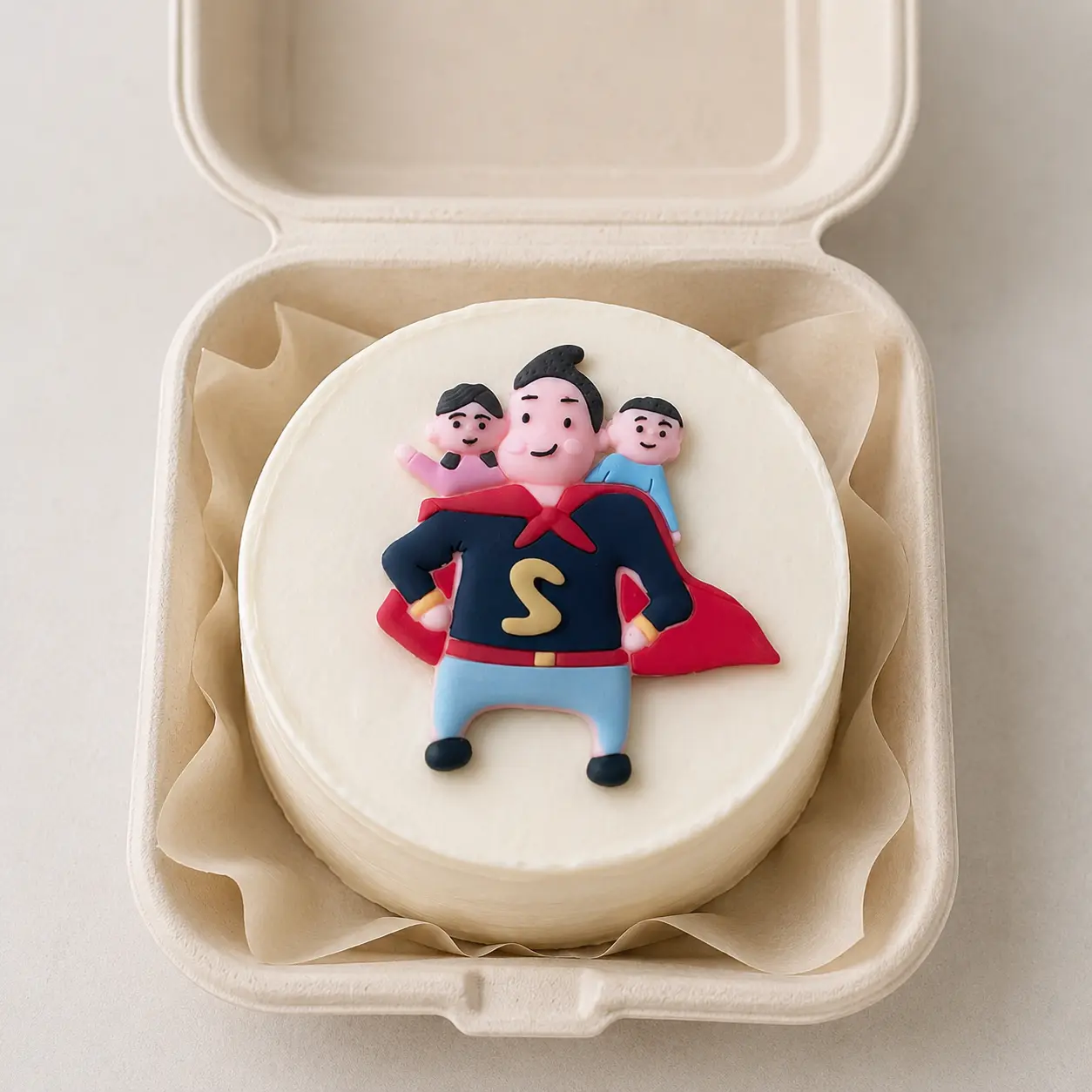 Superman Fathers Day cake Toy topper