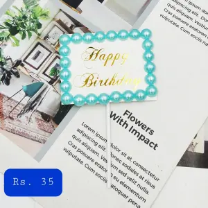 Happy Birthday Frame Cake Topper - Birthday Decoration