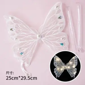 1 pcs Led Butterfly topper - White