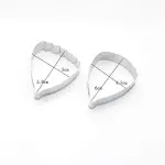 2 Pcs Hibiscus Flower Petal Cutter Set for Fondant & Gumpaste Decoration