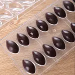 16 Cavity Quenelle Polycarbonate Chocolate Mould