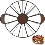 Round Cake Slice & Pie Slicer Marker, Cake Cutter Cake Divider, Cheesecake Cutter, Double Sided Cake Portion Marker, 10 or 12 Slices-Works for Cakes Up To 10-Inches Diameter