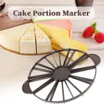 Round Cake Slice & Pie Slicer Marker, Cake Cutter Cake Divider, Cheesecake Cutter, Double Sided Cake Portion Marker, 10 or 12 Slices-Works for Cakes Up To 10-Inches Diameter