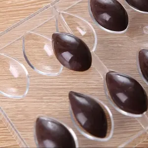 16 Cavity Quenelle Polycarbonate Chocolate Mould