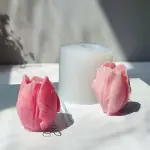 3D Tulip Flower Candle Silicone Mould