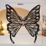 1 pcs Led Butterfly topper - Black