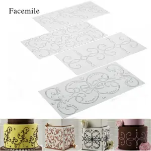 4 pcs Floral Texture Sheet set
