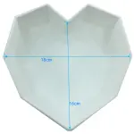 geometric diamond heart shape pinata Silicone mould style 2