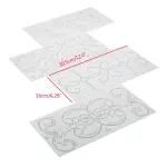 4 pcs Floral Texture Sheet set