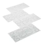4 pcs Floral Texture Sheet set
