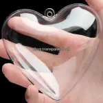 1 pcs Clear heart plastic small gift box size 12 cm
