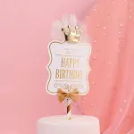 Crown Detail Paper Cake Topper
